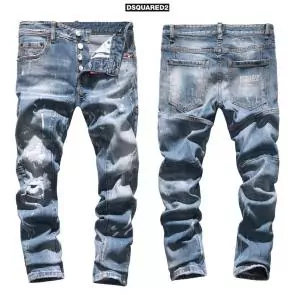 dsquared2 brand new hommess slim jeans snow blue